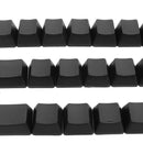 62 Key Black White Blank Thick PBT  ISO Keycaps Key Caps For Mechanical Keyboad