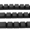 62 Key Black White Blank Thick PBT  ISO Keycaps Key Caps For Mechanical Keyboad