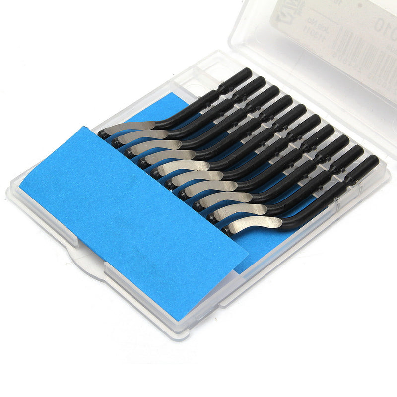 NG1001 Burr Handle 11pcs BS1010 S10 Blades Set Hand Deburring Tool Wood Metal