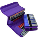 80 Holes Oxford Cloth Marker Pen Storage Bag Portable Markers Case Holder Large Capacity School Pencil Bag Art Painting Supplies