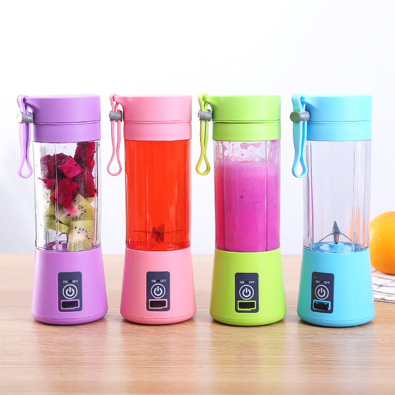 400ml 6 Blades USB Fruit Juicer Bottle Portable DIY Juicing Extracter Cup Machine