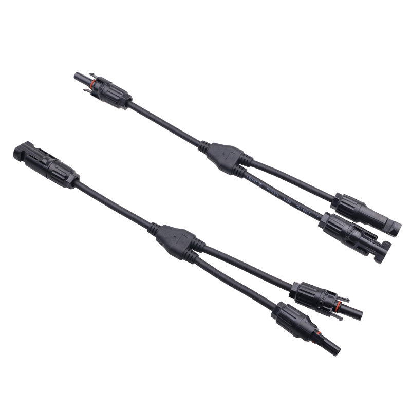 MC4 Y-branch PV Cable Connector Solar Panel Male & Female Connectors for Solar Cable 2.5mm/4mm/6mm Waterproof IP67