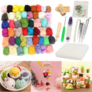 50 Color Felting Needles Starter Kits Mat Wool Fibre Needle Sewing Tools