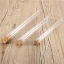 10Pcs Lab Glass Test Tube With Cork Stopper 20ml/35ml/50ml