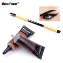 Music Flower 2 Color Eyebrow Gel Eye Brow Enhancers Waterproof Makeup Brush Set