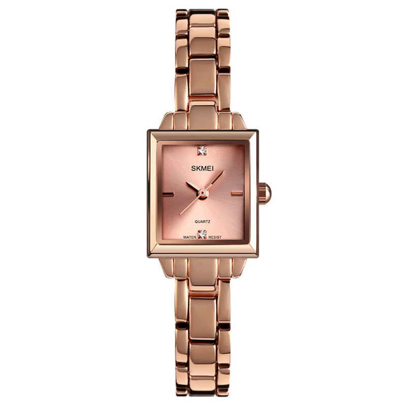 SKMEI 1407 Fashion Women Watch Light Luxury 3ATM Waterproof Stainless Strap Quartz Watch