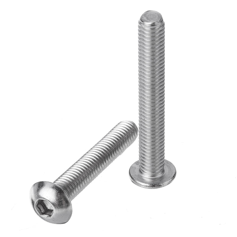 Suleve M5SH7 165Pcs M5 Hex Socket Button Head Screw 304 Stainless Steel Bolt Assortment Set