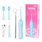 Ultrasonic Vibration Electric Oral Irrigator USB Charging 3 Modes Tooth Stain Eraser Dental Water Flosser Teeth Whitening Cleaner with 2 Head
