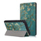 Tri-Fold Pringting Tablet Case Cover for New F ire HD 7 2019-Apricot blossom