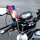 360 Phone GPS Holder Handlebar Mirror Mount With/Without USB Charger Motorcycle Bike Universal