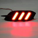Pair Red LED Car Rear Bumper Tail Brake Light Lamp for Honda Civic Sedan 2016-2018