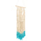 18'' Beige Blue Handmade Macrame Wall Hanging Cotton Tapestry Bohemian Art Decor