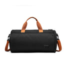 Canvas Wet Dry Separation Shoes Yoga Bag Sports Fitness Cylindrical Gym Bag Travel Luggage Shoulder Bag