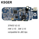 KSGER STM32 OLED Soldering Station T12 Iron Tips V2.1S Controller Welding Tools Sunction Tin Pump