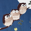 Japanese Doorway Curtains Owls Branch Home Canteen Cafe Luck Pattern Doorway Privacy Tapestry Home