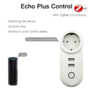 EU Zig Bee 3.0 Dual USB Smart WiFi Socket Plug SmartThings APP Remote Control Echo Plus Voice Control Work with Alexa Google Home