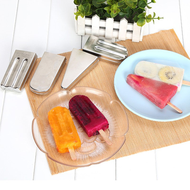 KCASA KC-ICE18 1Pcs DIY Ice Cream Pop Mold Popsicle Lolly Mould Stainless Steel Ice Cube Tray Pan