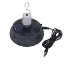 E27 10W Solar Powered USB Rechargeable COB LED Emergency Camping Light 3 Modes Dimming for Outdoor