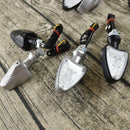 2pcs E11 Metal 18 LED Indicator Turn Signal Lights Motorcycle Bike Lamp Cafe Racer
