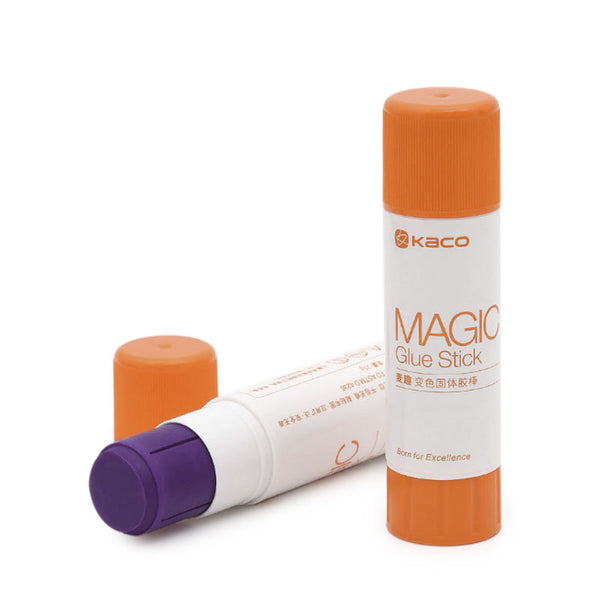 Kaco Magic Glue Stick 2Pcs/Pack Purple Colored Tape Office School Supplies Stationery