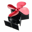 IPRee 7.8Inch 1100RPM Silent 4 Blade Stove Fan Fireplace Fan Fire Heat Powered Saving Fan