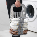 Household Folding Hamper Bathroom Clothes Clothing Plastic Storage Baskets Wall Hanging Laundry Basket Wholesale