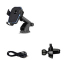 WIS 10W 2 in 1 Qi Wireless Fast Charging Car Charger Mount Phone Holder Air Outlet Bracket