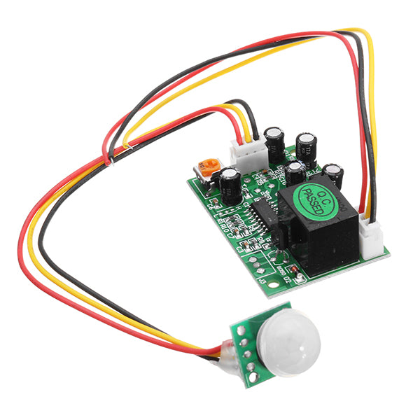 DC 12V 50uA 3-Wire Human Body Induction PIR IR Pyroelectric Infrared Sensor Module Relay Control Out