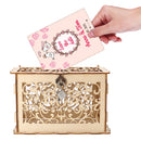 Wooden Wedding Post Box Weddings Reception Card Box With Lock Party Decoration