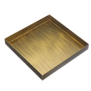 Geometric Gold Trays Metal Iron Food Fruit Plate Desktop Makeup Organizer Jewelry Dish Storage Holder