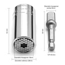 MOHOO 2 Pcs Socket Set 7-19mm Universal Key Tools Torque Ratchet Wrench Set