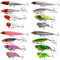 ZANLURE 4PCS Fishing Lure Set Rotating Tail Popper Topwater Swim Crankbait Artificial Hard Bait
