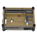 9 Layer 3.5 Inch Display Acrylic Case Shell with Screw and Black Big Copper Aluminum Heatsink for Raspberry Pi 4B