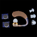 Portable Digital Tone Hearing Aids Aid Deaf-aid Behind The Ear Sound Earphone Amplifier Adjustable with 4 Earplugs
