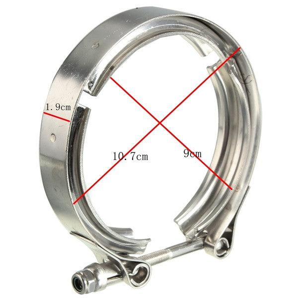 3 Inch V-Band Clamp Stainless Exhaust Fitting Universal 77-87mm