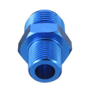 AN10 To 3/8inch NPT Aluminum Fuel Oil Straight Fitting Adapter Adaptor Blue