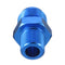 AN10 To 3/8inch NPT Aluminum Fuel Oil Straight Fitting Adapter Adaptor Blue