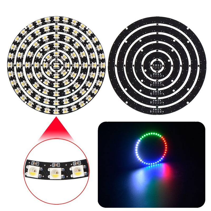 LUSTREON WS2812B 5050 SMD RGB RGBW RGBWW 93LEDs Ring Light Chip Board DC5V