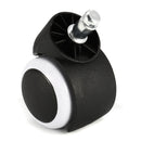 5Pcs 2 Inch Universal Office Home Chair Rubber Caster Wheels Floor Funiture Replacement