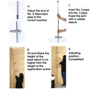 3 Tier Telescopic Toiletries Storage Corner Bath Shelf Rack for Bathroom