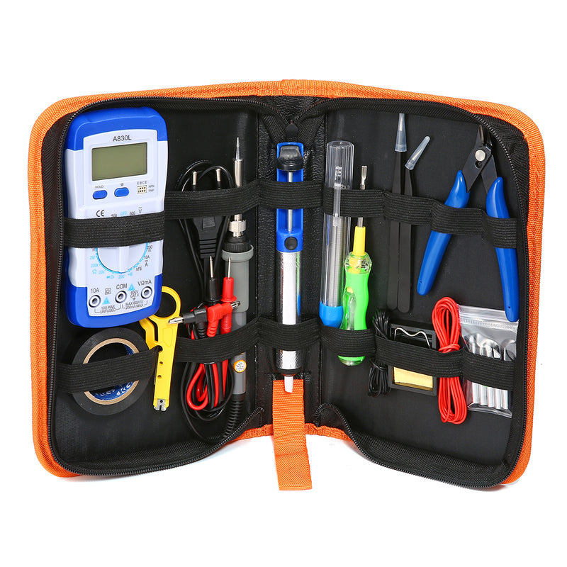 20 in 1 60W Electric Soldering Iron Kit Adjustable Temperature Welding Tools Set 110V 220V