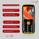 Samgle F7 Caption 3G Network 2.4 inch 1450mAh HD Display Flashlight Lound Speaker Whatsapp Dual SIM Card Dual Standby Feature Phone