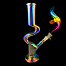 30CM Height Beaker Glass Joint Pipes Bubblers for Smoking Recycler T obacco Water H ookah Pen