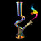 30CM Height Beaker Glass Joint Pipes Bubblers for Smoking Recycler T obacco Water H ookah Pen
