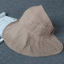 RD-503 Summer Women's Outdoor Sun Protection Folding Big Empty Top Beach Hat