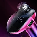 KUULAA 3.4A QC3.0 FM Transmitter bluetooth Receiver TF Card USB Reader Car Charger Multi-Function for Audio MP3 Player Car Kit Fast Charging Car Phone Charger for Samsung S10+ Xiaomi HUAWEI