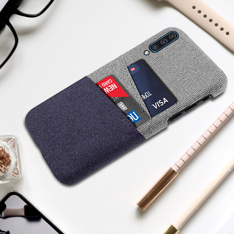 Bakeey Fabric Card Holder Shockproof Protective Case For Samsung Galaxy A50 2019