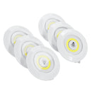 1/3/6pcs LED Wireless Stick On  LED Tap Light Bright Remote Battery Cabinet Closet Night Lamp