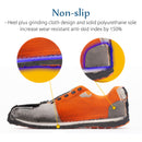 TENGOO Men's Safety Shoes Steel Toe Work Sneakers Slip Resistant Waterproof Breathable Hiking Climbing Running Shoes