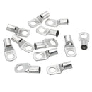 12 Pcs 1/0 AWG Copper Cable Lugs 3/8" Electrical Terminal Block Wire Connectors